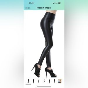 amazon fake leather leggings size medium